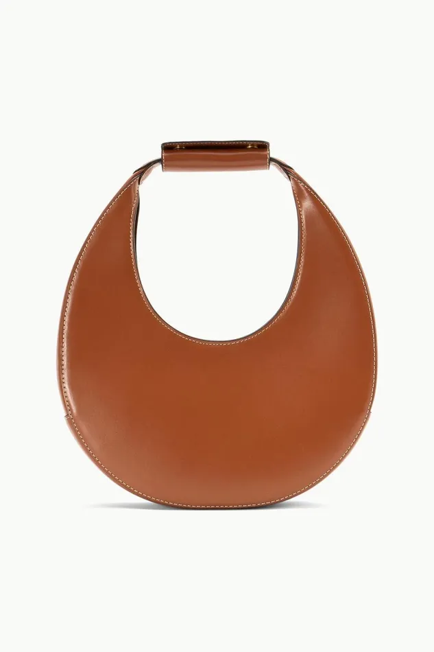 Women STAUD Shoulder MOON BAG SADDLE