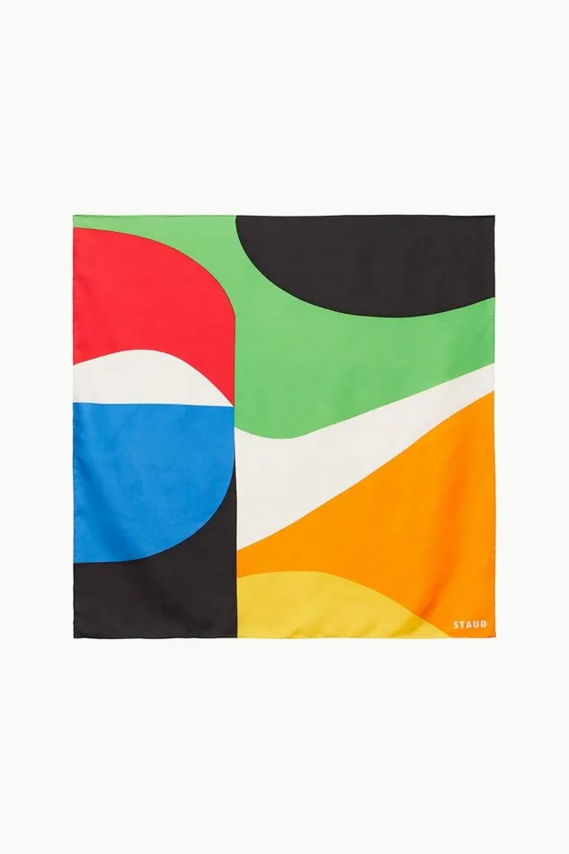 Women STAUD Swim SILK SCARF MARBLE WAVE Women STAUD Swim SILK SCARF MARBLE WAVE