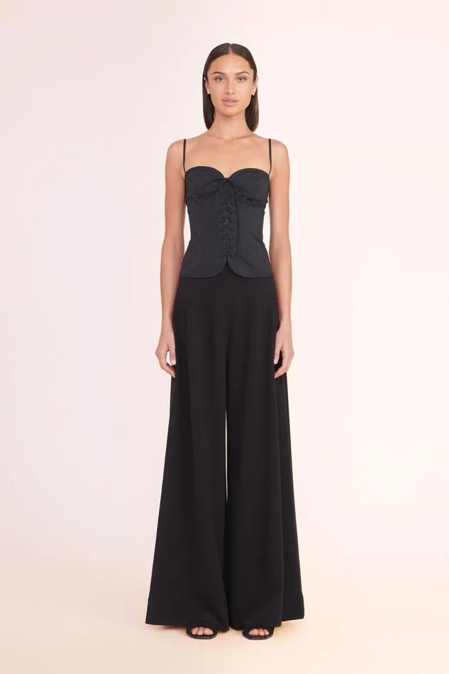 Women STAUD Tops EMERY TOP BLACK