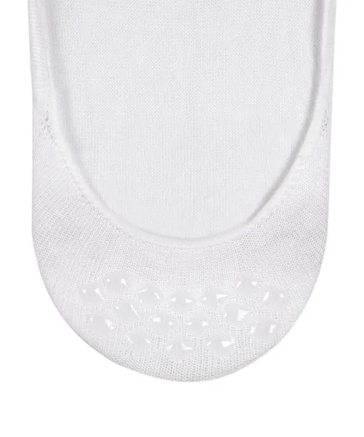 Women Step Medium Cut Box Women No Show Socks White FALKE No Show Socks