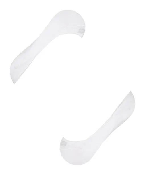 Women Step Medium Cut Box Women No Show Socks White FALKE No Show Socks