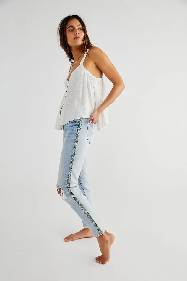 Women StraightLeg Jeans Free People Driftwood Gizelle Jeans Tucson