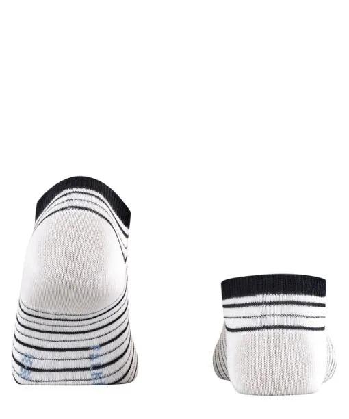 Women Stripe Shimmer Women Sneaker Socks White FALKE Ankle Socks