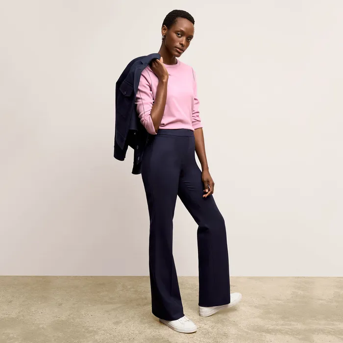 Women Suiting M M LaFleur The Horton Flare Trouser 8211 Washable Wool Twill Dark Navy Women Suiting M M LaFleur The Horton Flare Trouser 8211 Washable Wool Twill Dark Navy