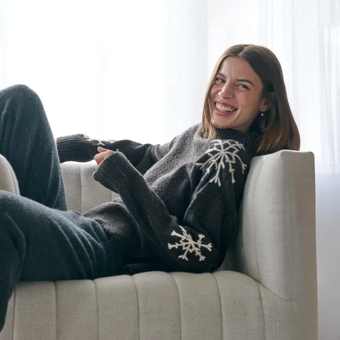 Women Sweet Snowflake Sweater Charcoal Sundance Catalog Sweaters Women Sweet Snowflake Sweater Charcoal Sundance Catalog Sweaters