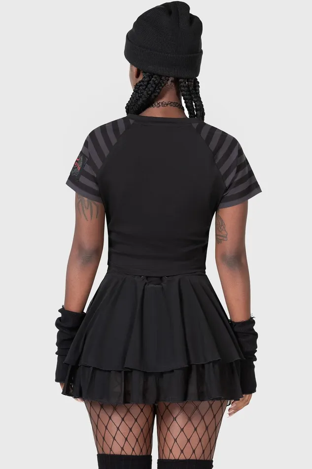 Women TShirts and Vests Killstar Purrrfect Pairing Shrunk Tee