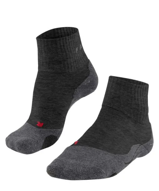 Women TK2 Explore Short Women Trekking Short Sock Asphalt Mel FALKE Hiking Socks
