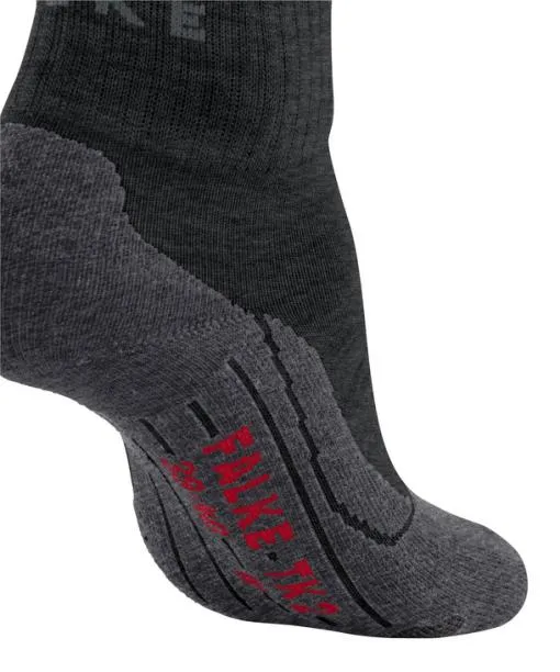 Women TK2 Explore Short Women Trekking Short Sock Asphalt Mel FALKE Hiking Socks