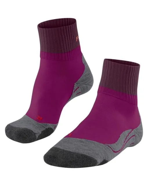 Women TK2 Explore Short Women Trekking Short Sock Radiant Orchid FALKE Hiking Socks