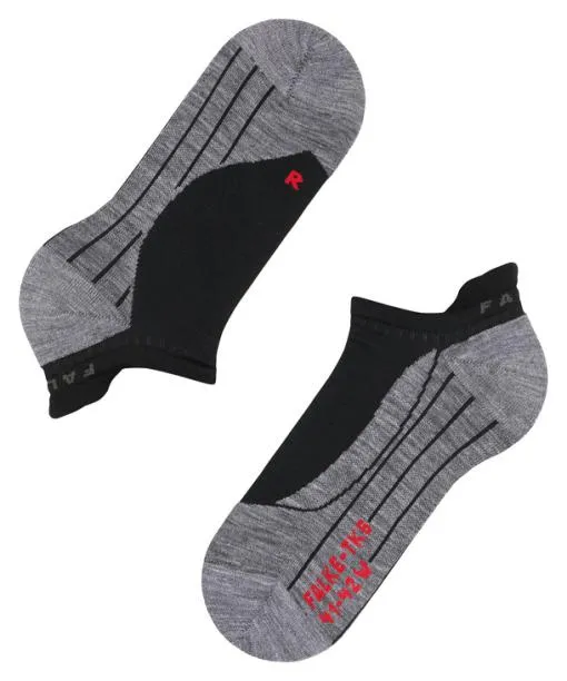 Women TK5 Wander Invisible Women Trekking No Show Socks Black FALKE Hiking Socks