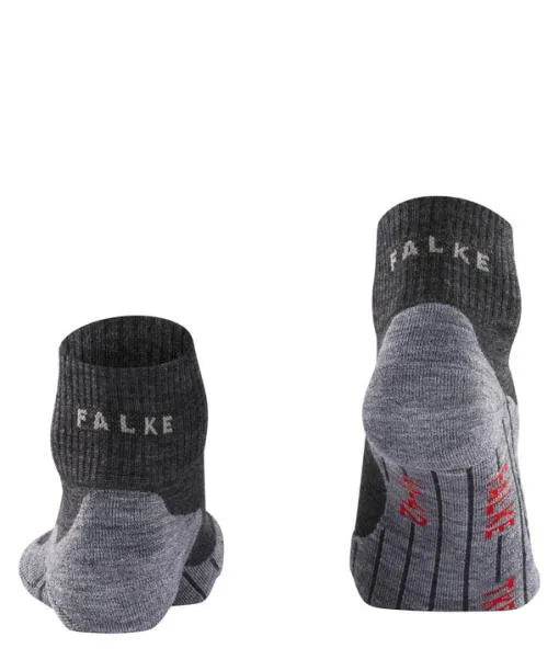 Women TK5 Wander Short Women Trekking Short Sock Asphalt Mel FALKE Hiking Socks