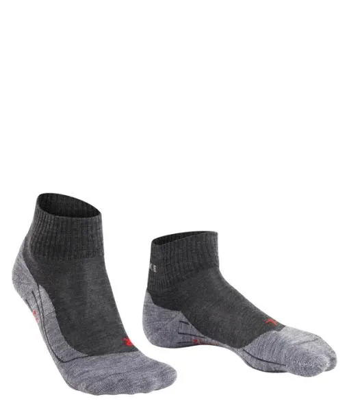 Women TK5 Wander Short Women Trekking Short Sock Asphalt Mel FALKE Hiking Socks