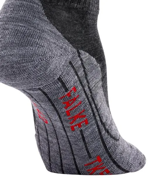 Women TK5 Wander Short Women Trekking Short Sock Asphalt Mel FALKE Hiking Socks
