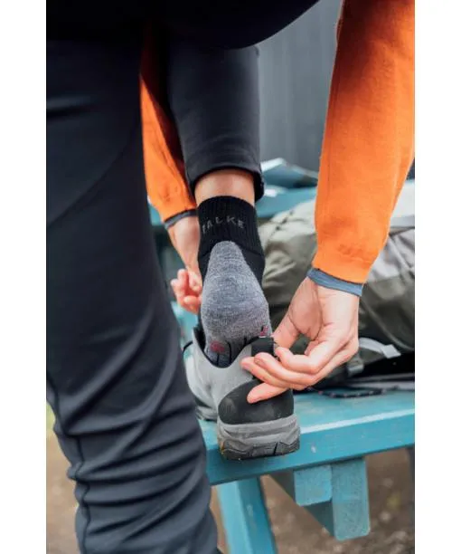 Women TK5 Wander Short Women Trekking Short Sock Asphalt Mel FALKE Hiking Socks