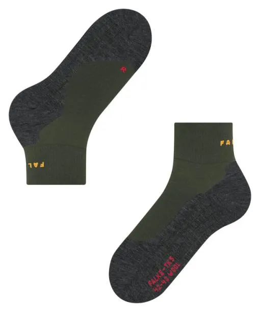 Women TK5 Wander Wool Short Women Trekking Short Sock Vertigo FALKE Hiking Socks