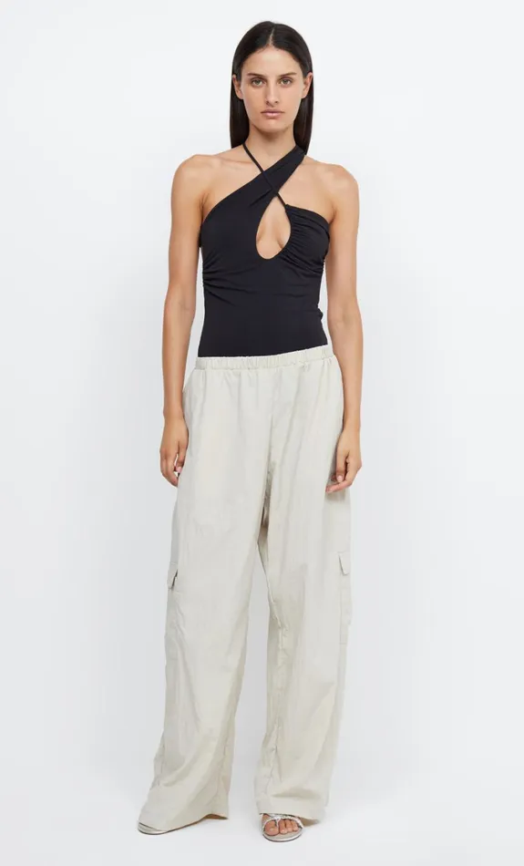 Women Tops Bec Bridge MONTANA CROSSOVER BODYSUIT Black