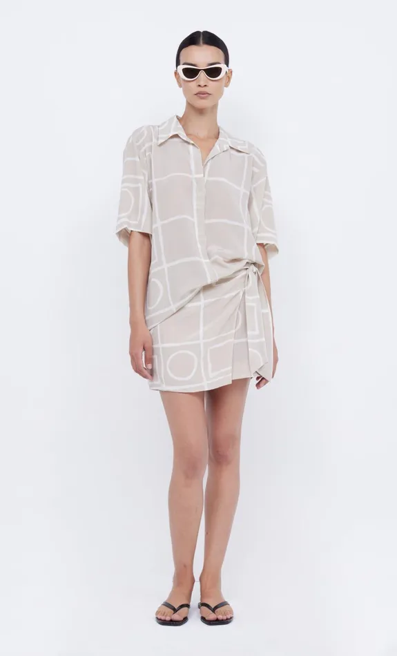 Women Tops Bec Bridge SALMA SHORT SLEEVE SHIRT Checkers