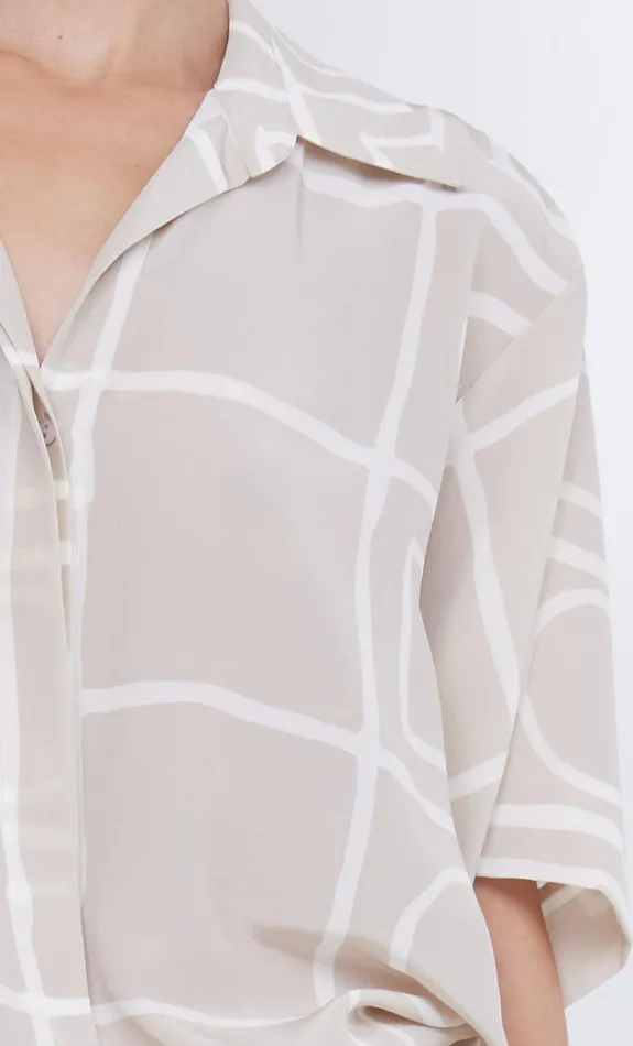 Women Tops Bec Bridge SALMA SHORT SLEEVE SHIRT Checkers