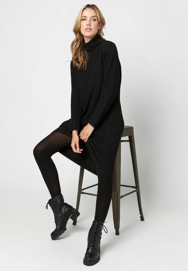 Women Turtleneck Paityn Sweater Dress Black Buffalo David Bitton Dresses and Jumpsuits Women Turtleneck Paityn Sweater Dress Black Buffalo David Bitton Dresses and Jumpsuits