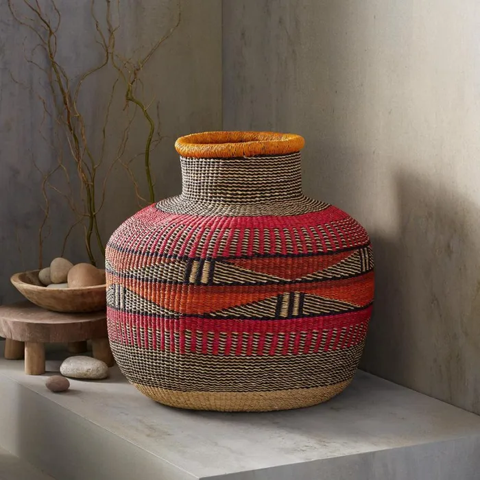 Women Twia OneOfAKind Cape Basket Sundance Catalog Decor