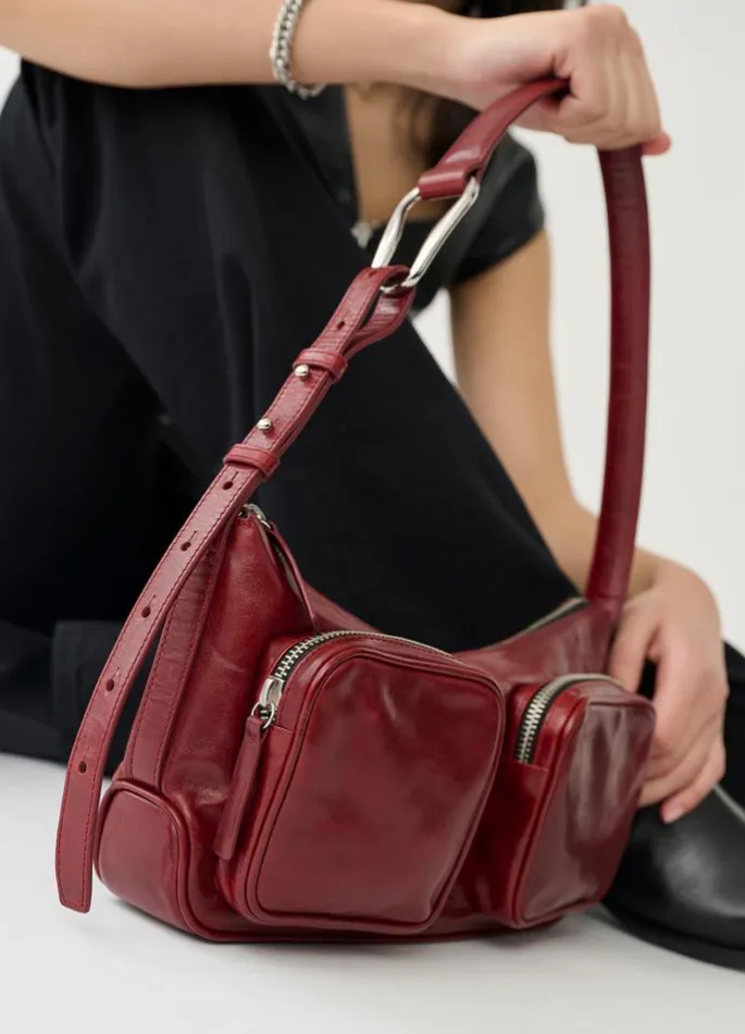 Women Vagabond Bags VALENCE BAG Dark Red Leather