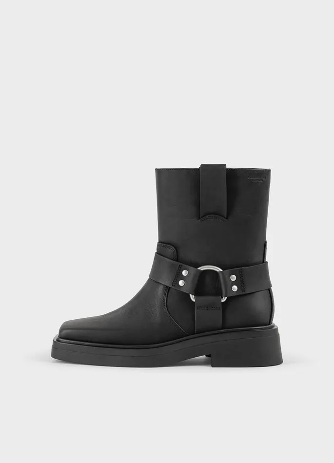 Women Vagabond Boots EYRA BOOTS Black Oily Nubuck