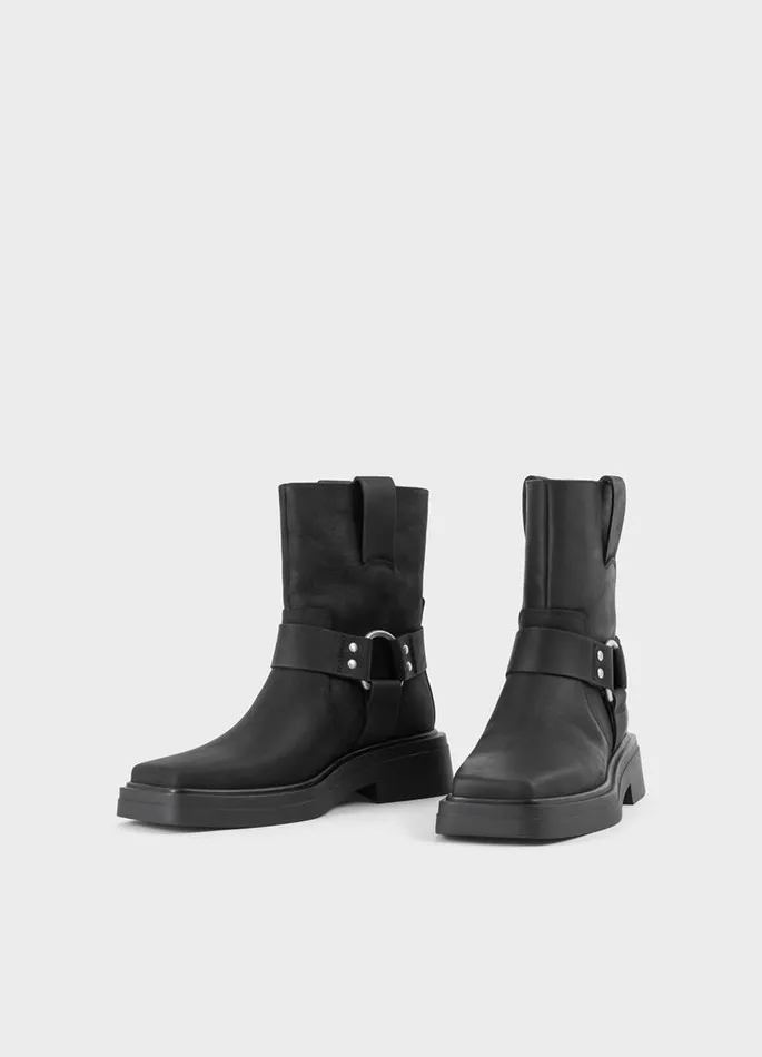 Women Vagabond Boots EYRA BOOTS Black Oily Nubuck