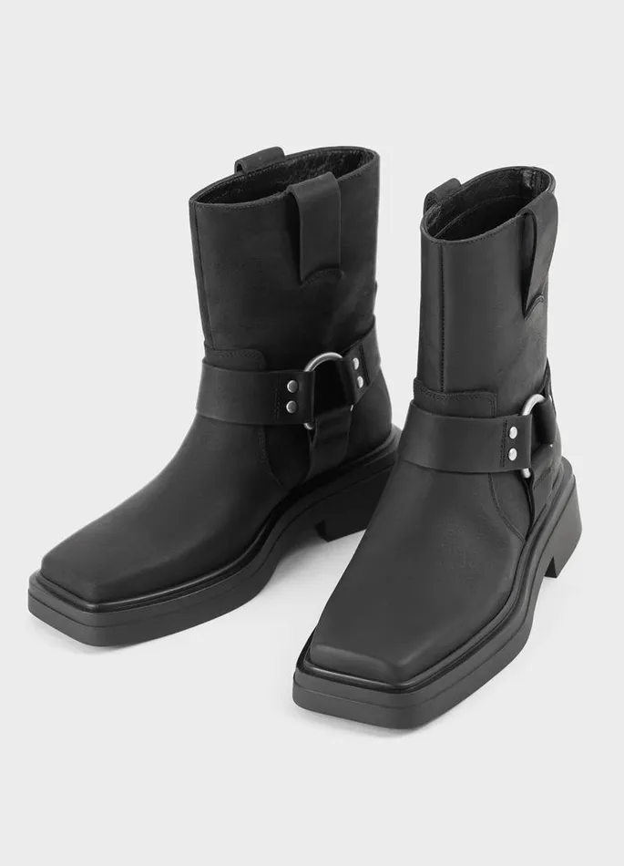 Women Vagabond Boots EYRA BOOTS Black Oily Nubuck