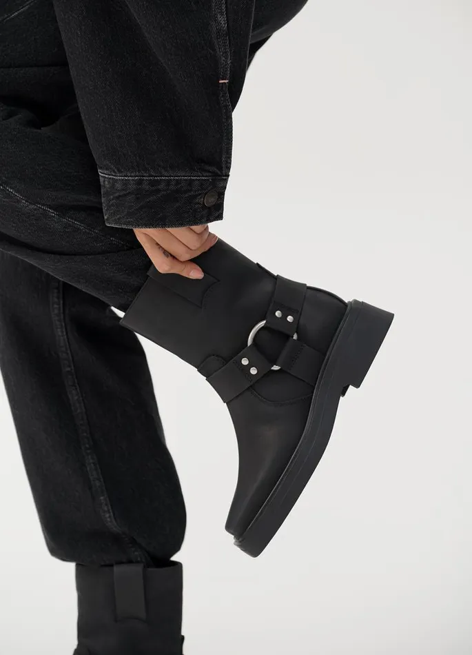 Women Vagabond Boots EYRA BOOTS Black Oily Nubuck