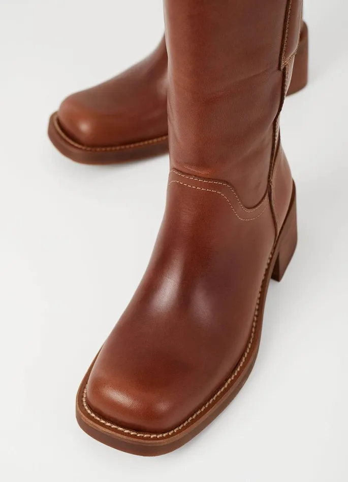 Women Vagabond Boots NOUR BOOTS Brown Leather