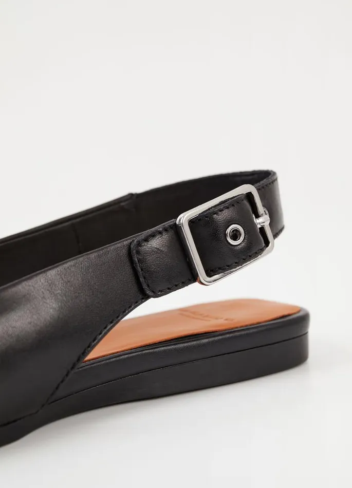 Women Vagabond Slingbacks WIOLETTA SHOES Black Leather