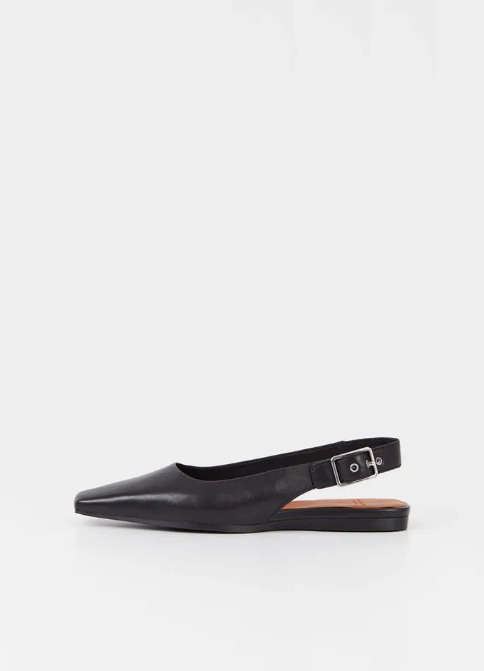 Women Vagabond Slingbacks WIOLETTA SHOES Black Leather