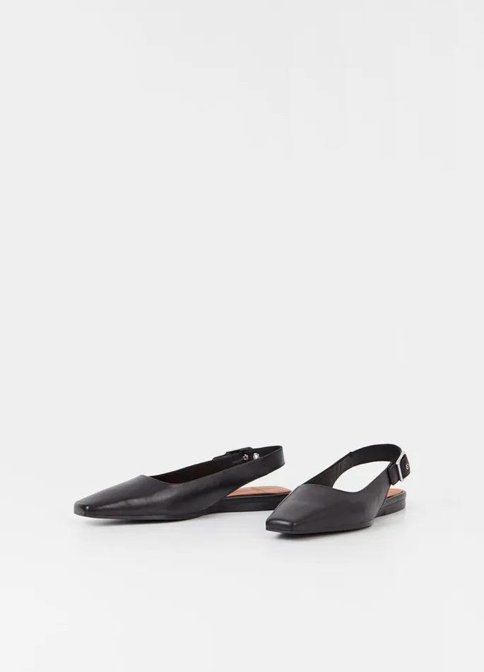 Women Vagabond Slingbacks WIOLETTA SHOES Black Leather