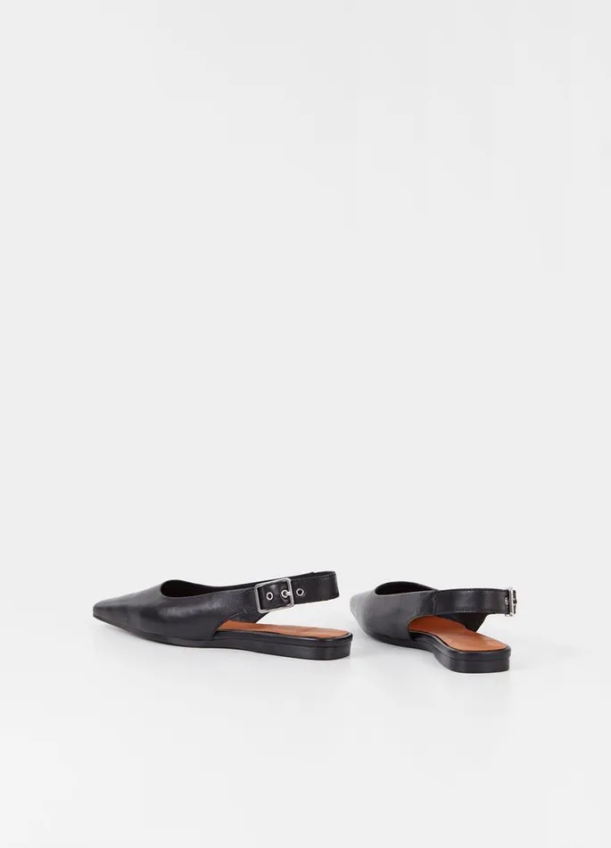 Women Vagabond Slingbacks WIOLETTA SHOES Black Leather