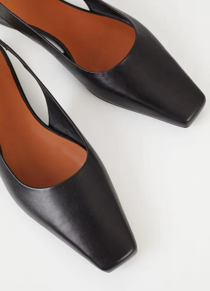 Women Vagabond Slingbacks WIOLETTA SHOES Black Leather