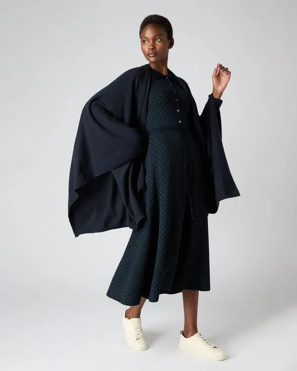 Women Women039s Cashmere Knitted CapeIn Navy Blue Navy Blue NPeal Capes and Ponchos Women Women039s Cashmere Knitted CapeIn Navy Blue Navy Blue NPeal Capes and Ponchos