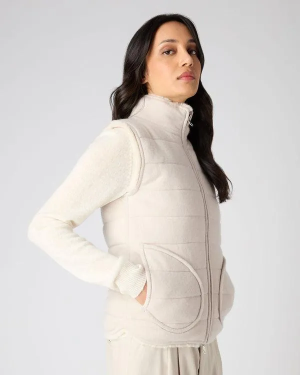 Women Women039s Fur Lined Reversible Cashmere GiletIn Snow Grey Snow Grey NPeal Gilets Women Women039s Fur Lined Reversible Cashmere GiletIn Snow Grey Snow Grey NPeal Gilets