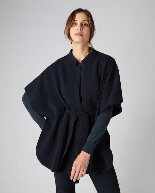 Women Women039s Stand Collar Cashmere CapeIn Navy Blue Navy Blue NPeal Pashminas Wraps and Shawls Women Women039s Stand Collar Cashmere CapeIn Navy Blue Navy Blue NPeal Pashminas Wraps and Shawls