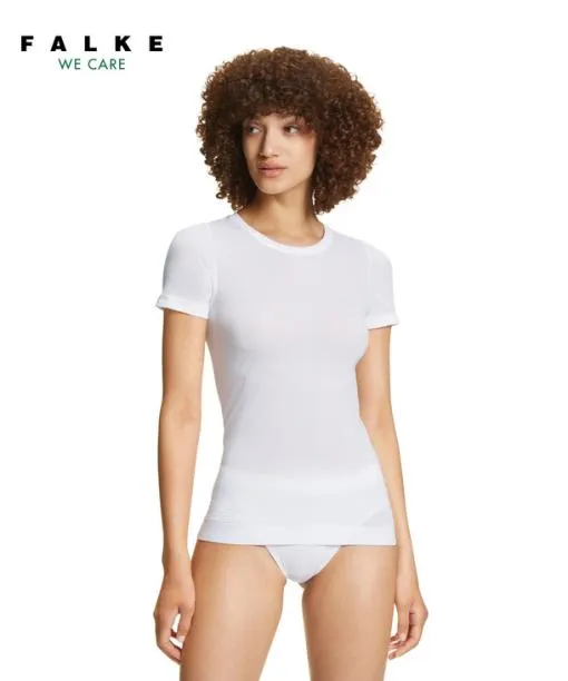 Women Women TShirt Ultralight Cool White FALKE Short Sleeve Shirts