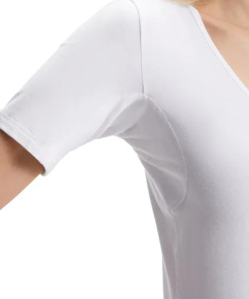 Women Women TShirt Vneck Climate Control White FALKE Shirts