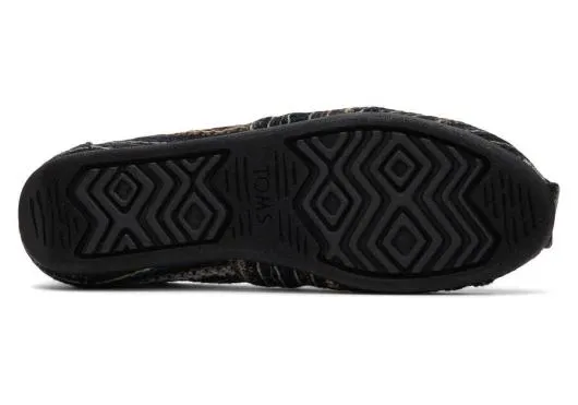 Women WomenAlpargata Black Embroidered With Faux Fur Embroidered Black TOMS Alpargatas