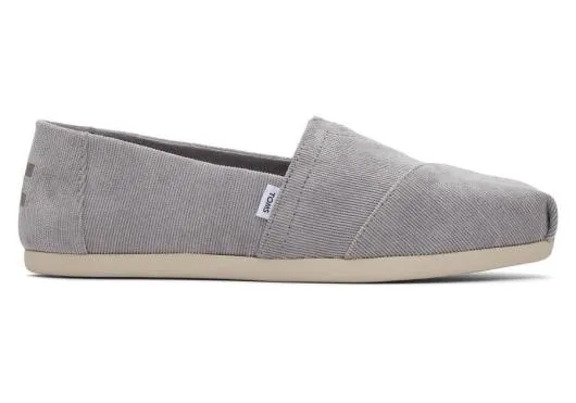 Women WomenAlpargata Grey Micro Cord Corduroy Grey TOMS Exclusives