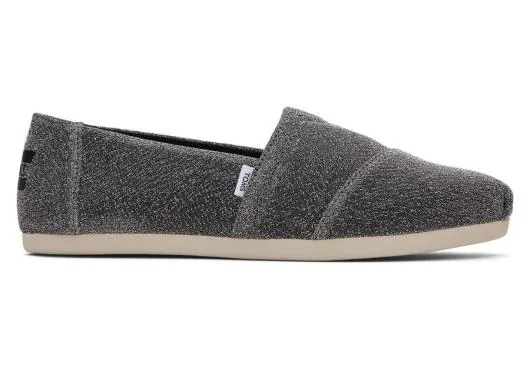 Women WomenAlpargata Grey Sparkle Knit Sparkle Forged Iron TOMS Alpargatas