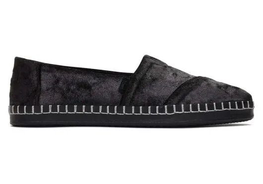 Women WomenAlpargata Plush Foil Leather Wrap Black Plush Foil TOMS Exclusives Women WomenAlpargata Plush Foil Leather Wrap Black Plush Foil TOMS Exclusives