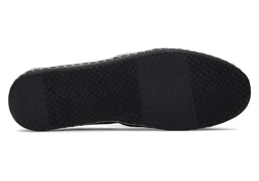 Women WomenAlpargata Plush Foil Leather Wrap Black Plush Foil TOMS Exclusives