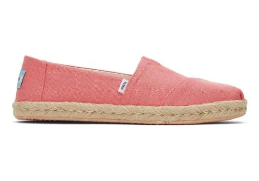 Women WomenAlpargata Rope Espadrille Peach Textured Woven TOMS Alpargatas