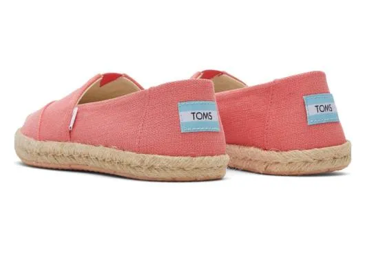 Women WomenAlpargata Rope Espadrille Peach Textured Woven TOMS Alpargatas