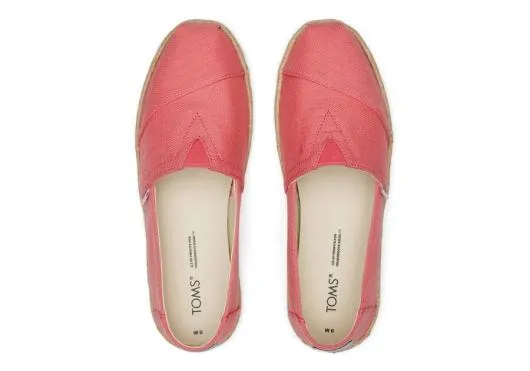 Women WomenAlpargata Rope Espadrille Peach Textured Woven TOMS Alpargatas