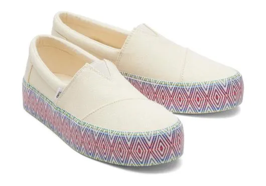 Women WomenFenix Platform Natural Canvas TOMS Platforms