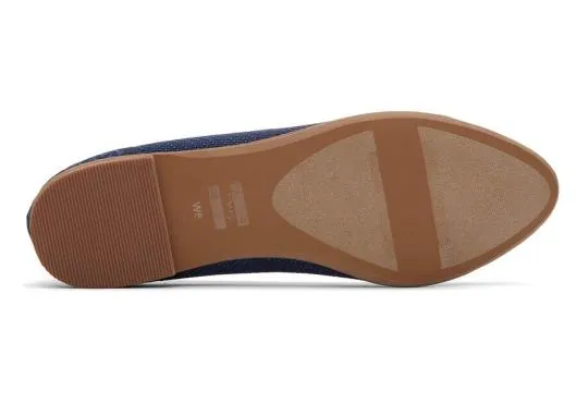 Women WomenJutti Neat Navy Knit Flat Navy TOMS Dress Casual